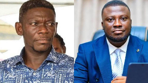 Agya Koo (L) says he hasn't been invited to any event organised by Dr Frank Amoakohene (R)