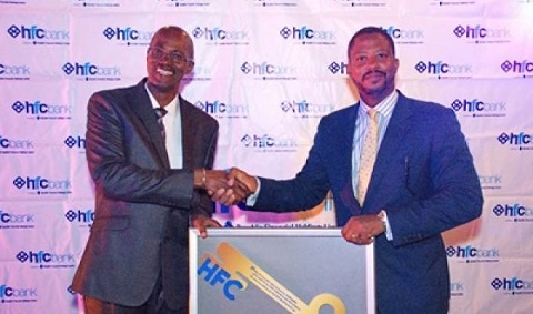 Golden Key of HFC Bank presented Acting Managing Director, Mr. Anthony Jordan