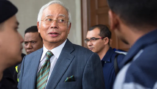 Malaysia's former Prime Minister Najib Razak leaves the Kuala Lumpur High Court