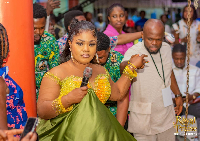 Rev Obaapa Christy perofmring at the Royal Praise 2026