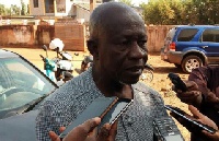 Alhaji Abdulai Anas, the Chairman of the Andani Youth Association, briefing the media