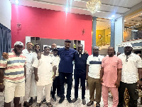 The visit was to express their appreciation for Dr Ayew's leadership, guidance and support
