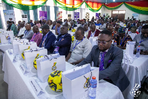 A photo of football administrators at the 31st Ordinary Congress of the GFA