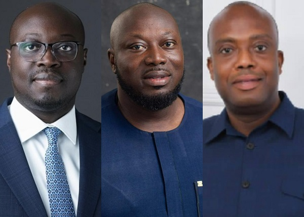 L-R: Dr. Ato Forson, Opare Addo and Thomas Ampem