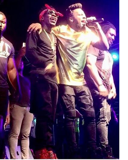 Shatta Wale and Samini on stage at  2016 Saminifest
