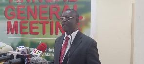 Chief Justice Kwasi Anin Yeboah speaking at the 4th Seminar and Annual General Meeting of  LiSAG