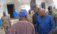 President John Dramani Mahama started his tour of the Central Region on Friday