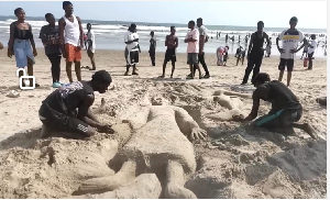 The exquisite artistic work has left visitors pondering over what the natural world has to offer