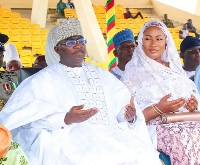 Vice President Alhaji Dr Mahamudu Bawumia  and wife