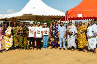 The team when they went to support the over 200 flood victims