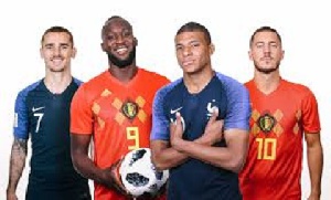 France and Belgium battle for a place in the finals