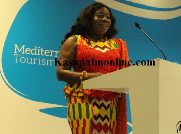 Minister for Tourism, Arts and Culture, Hon. Catherine Abelema Afeku