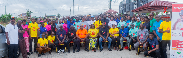 Management and some participants during the implementation programme