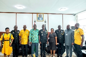 Management of the NRSA with IGP Akuffo Dampare in a group picture