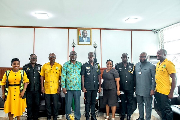 Management of the NRSA with IGP Akuffo Dampare in a group picture