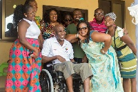 Emmanuel Armah in a wheelchair