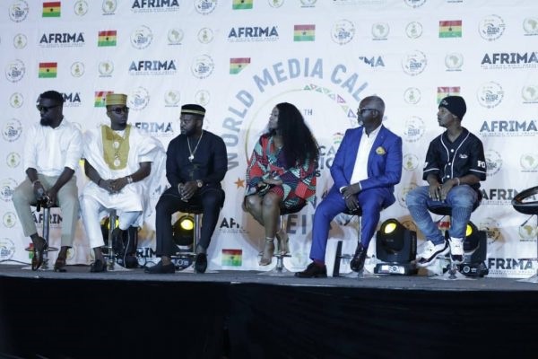 Panel discussants including Ghanaian artistes and artistes from different African countries