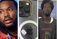 Nuhu Sule (extreme right) who allegedly stole Meek Mill's phone has been granted bail