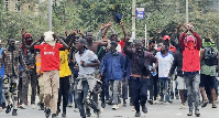 he protesters chanted “Ruto must go” in Kitengela in southern Nairobi