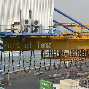 Large Port Of Tema Ghana
