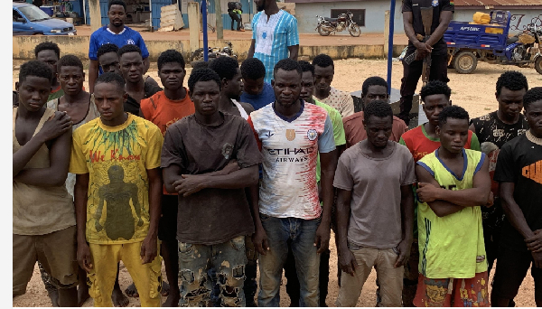 The suspects were arrested during a coordinated dawn operation