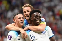 England players celebrate