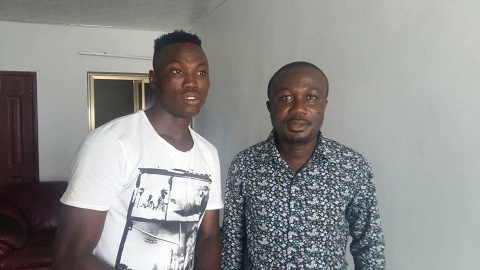 Daniel Amoah (left) with Medeama CEO James Essilfie