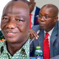 A collage of Daniel Dagba (L) and 1st Deputy Speaker, Bernard Ahiafor