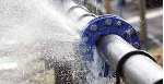 File photo of a burst pipeline