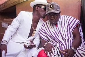 Dancehall artiste, Shatta Wale and his father