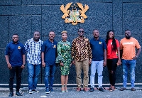 The Ghana to the World Festival team and the minister Kwabena Okyere Darko-Mensah