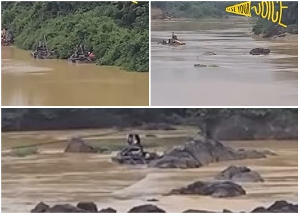 Screenshots From A Video Of The Pra River