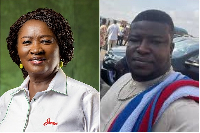 Vice President Prof Jane Naana Opoku-Agyemang and NPP activist Mohammed Zakou