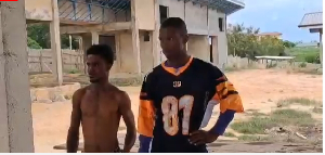 The two suspects who were arrested by the police