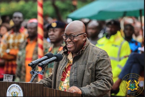 ‘Construction of 4 roads in Buem in a year unprecedented’ – Jasikan Chief tells Akufo-Addo