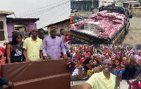 He said the donation was intended to ease the hardship faced by the affected residents