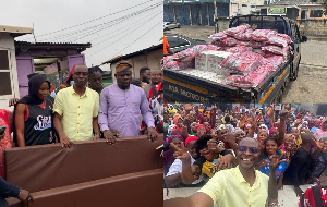 He said the donation was intended to ease the hardship faced by the affected residents