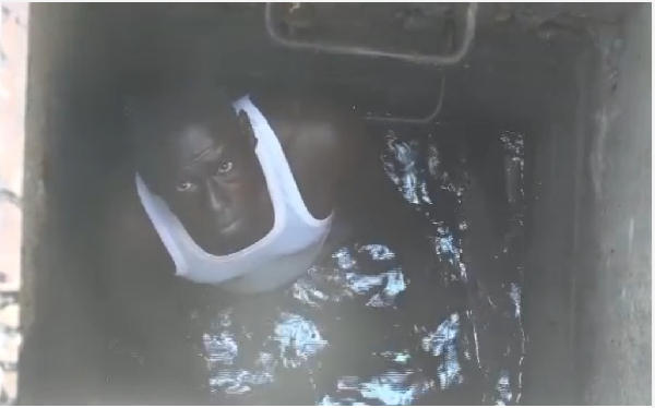 The illegal connection was found in a structure opposite the DVLA office in Tema