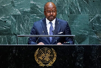 Gabon's Foreign Minister Alain-Claude Bilie-By-Nze
