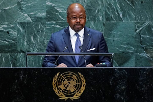 Gabon's Foreign Minister Alain-Claude Bilie-By-Nze