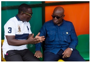 Robert Tetteh Coleman, CEO of Wembley Sports Construction and President Akufo-Addo