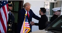 Trump greet Volodymyr Zelensky for di White House for Feb. bifor dia infamous row for di Oval Office