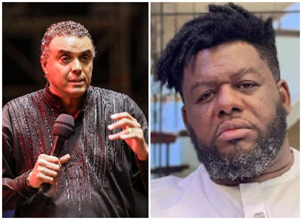 Dag Heward-Mills (L) and entertainment pundit Bullgod (R)