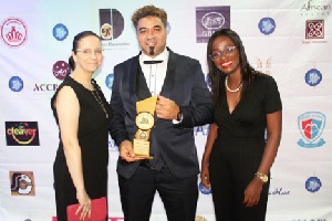 From Left to Right: Cornelia Zschunke, Issam Seddoq and Marketing Manager for Kempinski, Adwoa Oduro