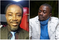 Kumawood actors Big Akwes (L) and LilWin (R)