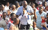 Akufo-Addo addressing party supporters