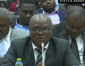 Justice Ernest Yao Gaewu when he appeared before the Appointments Committee of Parliament