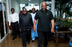 President John Dramani Mahama with other presidential candidates