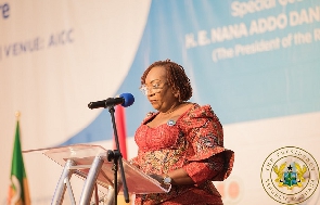 Madam Hawa Koomson, the Minister for Fisheries and Aquaculture Development