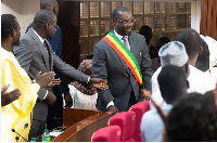 Ousmane Sonko arrives at parliament to be elected Prez of the National Assembly